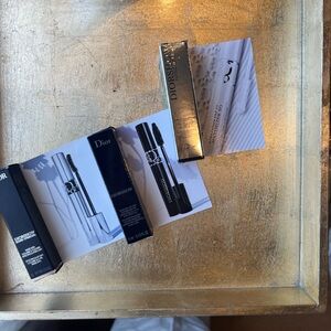 DIOR MASCARA Volume 090 black, iconic over curl  & white base serum 3 minis NWT
